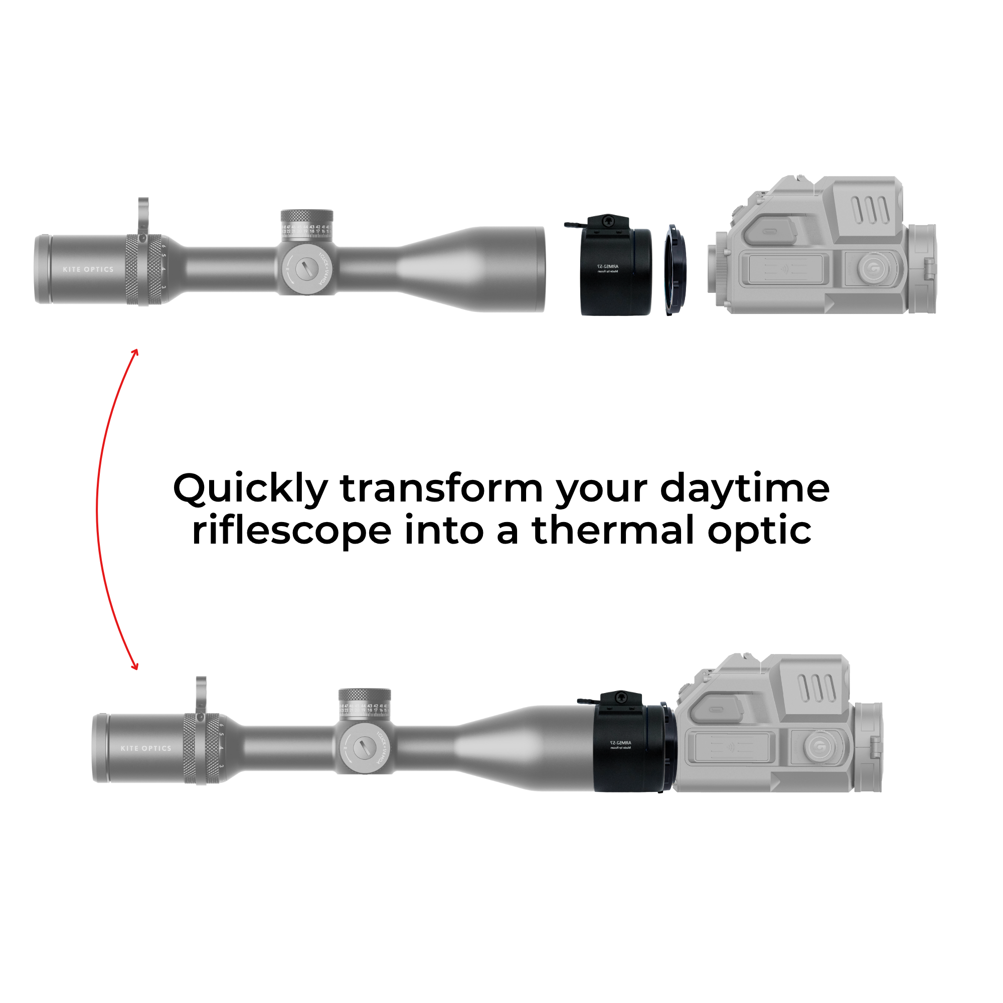 Rusan MAR - Quick-release bell-mount adapter for Thermal Clip-On