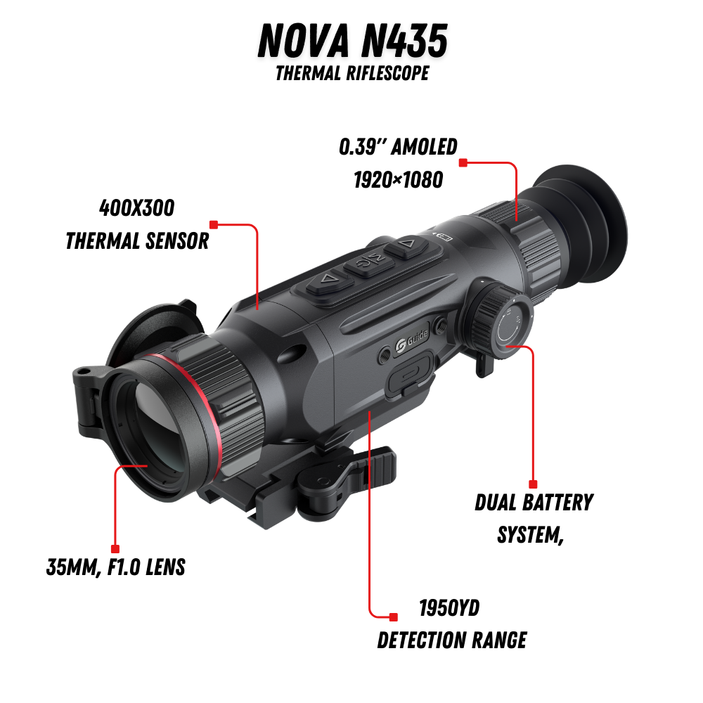 N435 Thermal Riflescope 3.3X 400x300 35mm