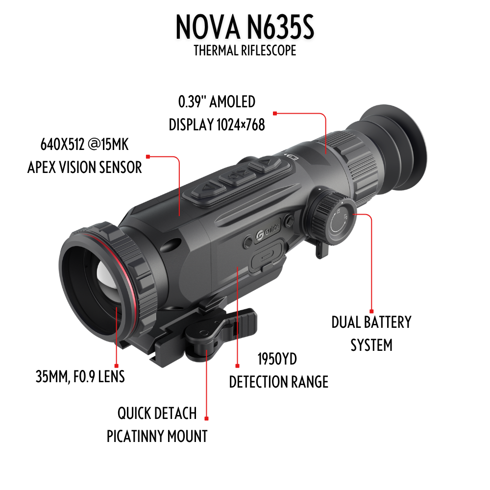 N635S Thermal Riflescope 2X 640x512 35mm