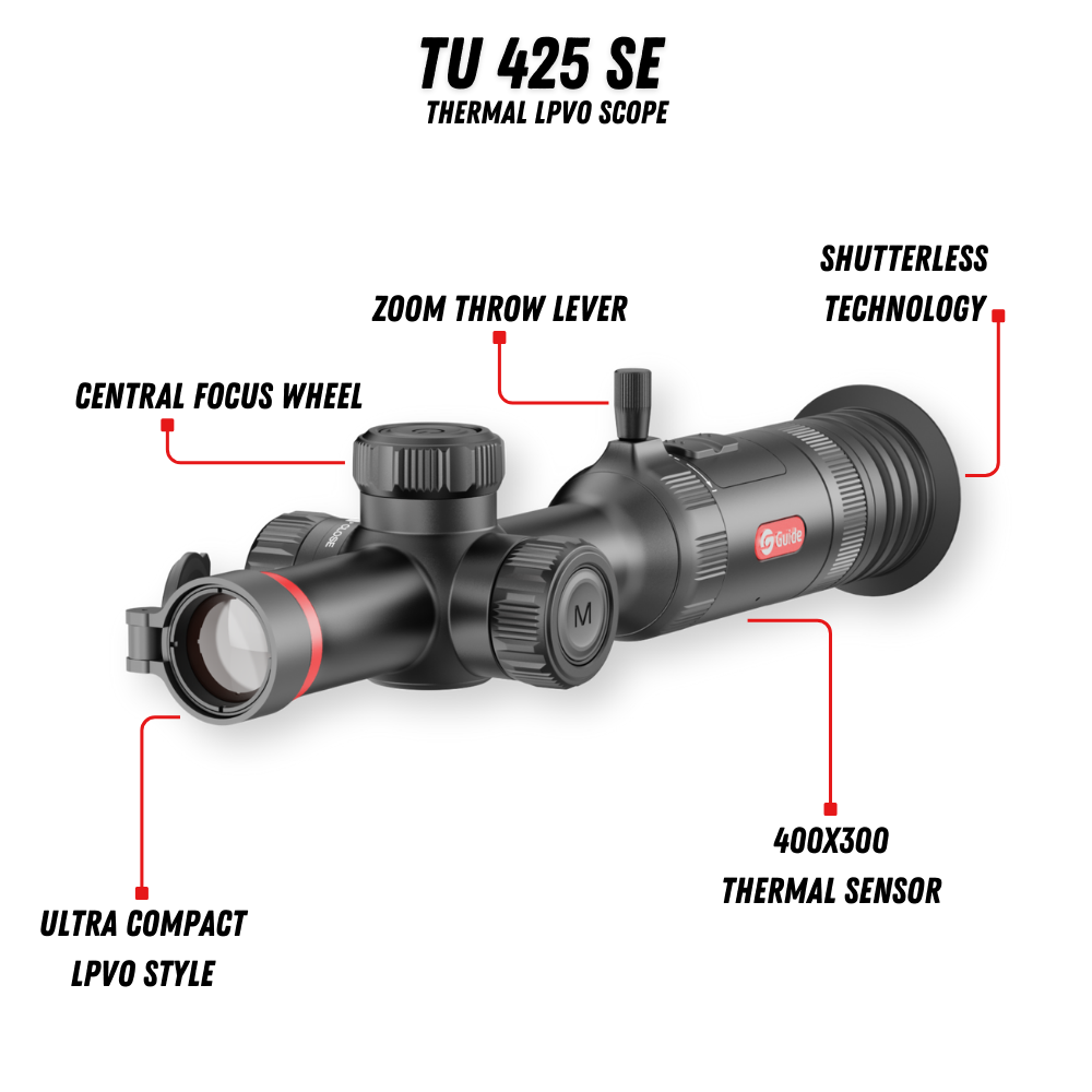 TU425 SE 3.0 Thermal Riflescope 3X 400x300 25mm