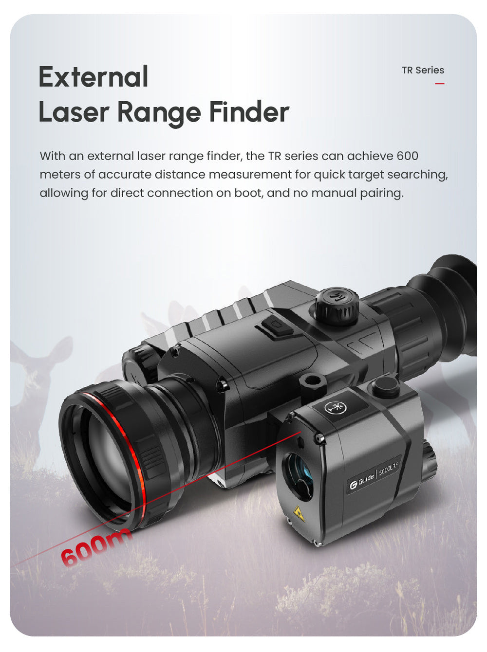 S600 External Laser Rangefinder LRF for TR Series - Guide Outdoor