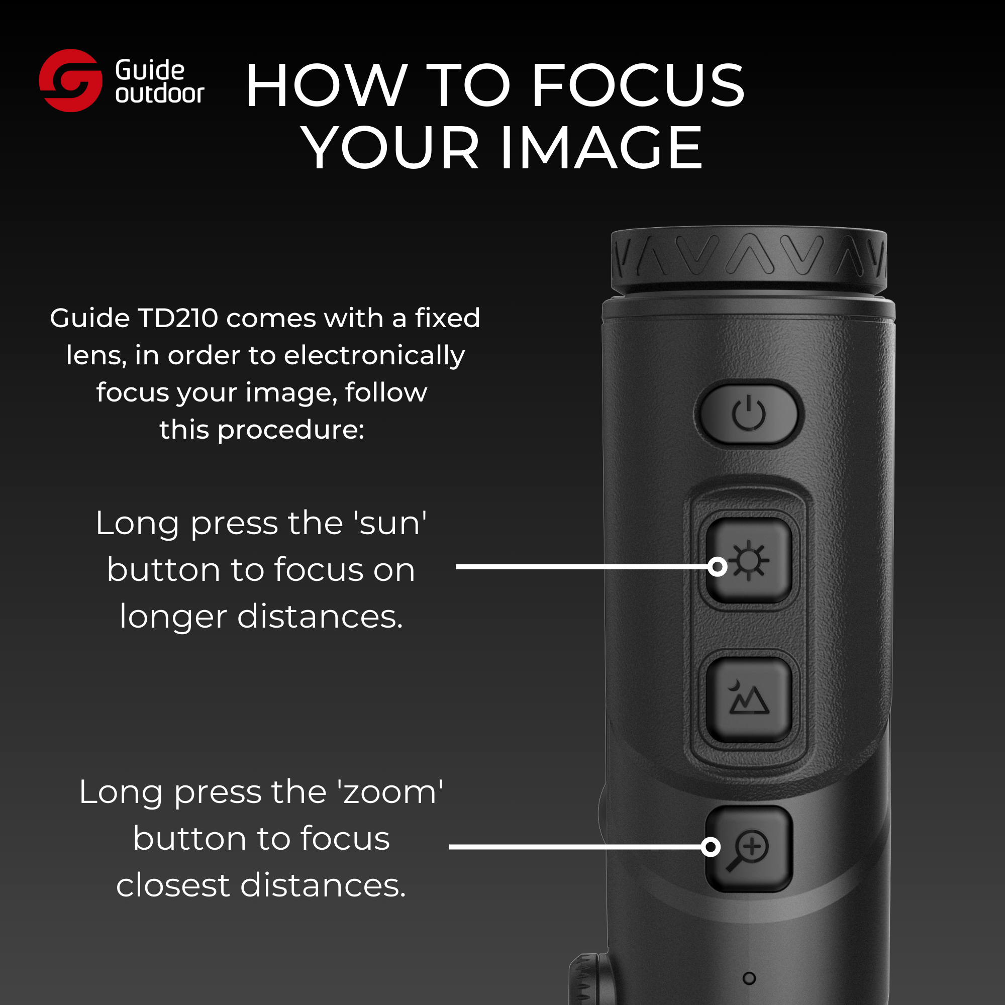 TD 210 Thermal Monocular 1.5x 256x192 10mm