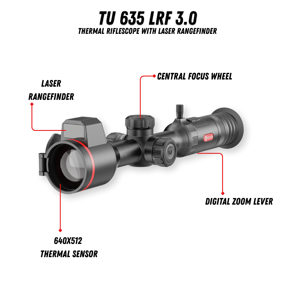 TU635 LRF 3.0 Thermal Riflescope 3X 640x512 35mm LRF