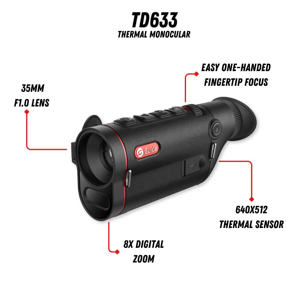 TD633 Thermal Monocular 2X 640x512 35mm
